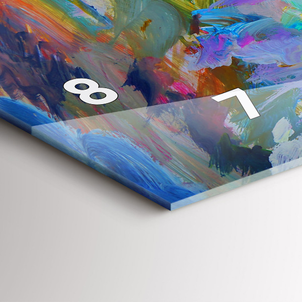 Horizontal wall clock Painted Ballerina