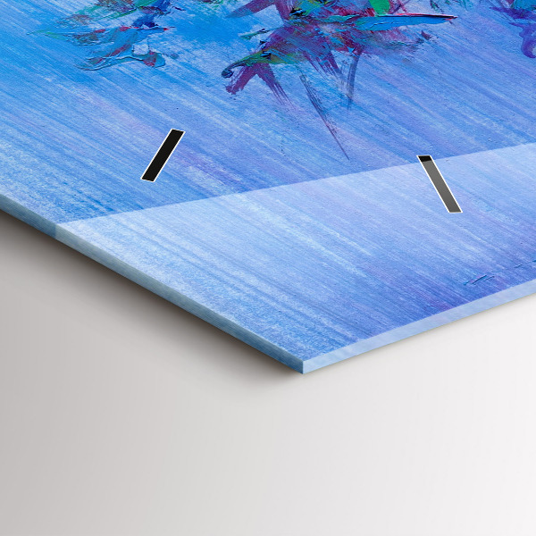 Horizontal wall clock Flowers in a Vase