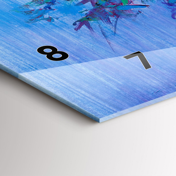 Horizontal wall clock Flowers in a Vase