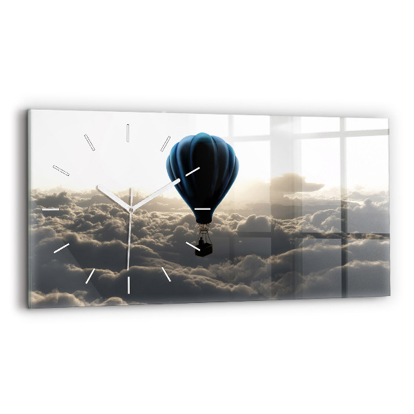 Horizontal wall clock Balloon in the sky