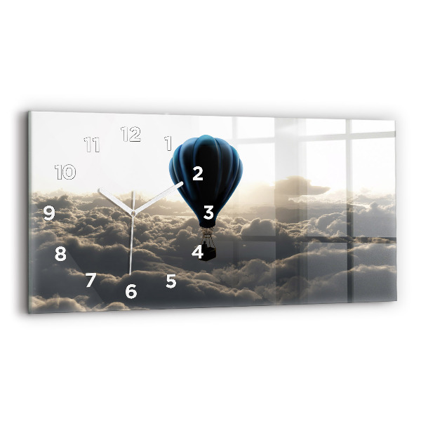 Horizontal wall clock Balloon in the sky