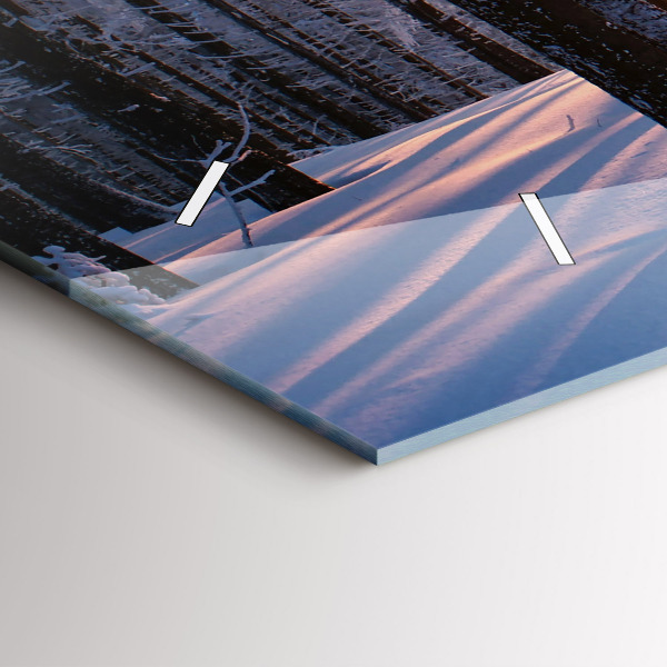 Horizontal wall clock Sunset Forest