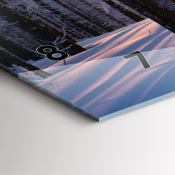 Horizontal wall clock Sunset Forest