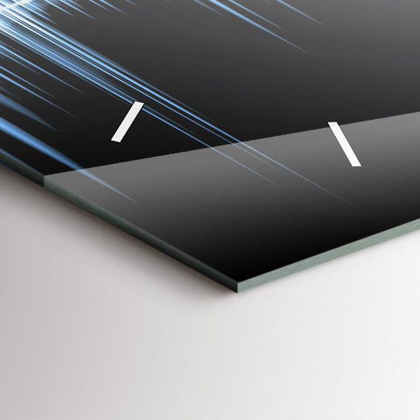 Horizontal wall clock Microphone and Headphones