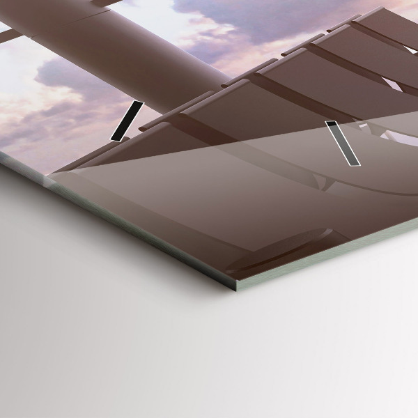 Horizontal wall clock Man at the airport