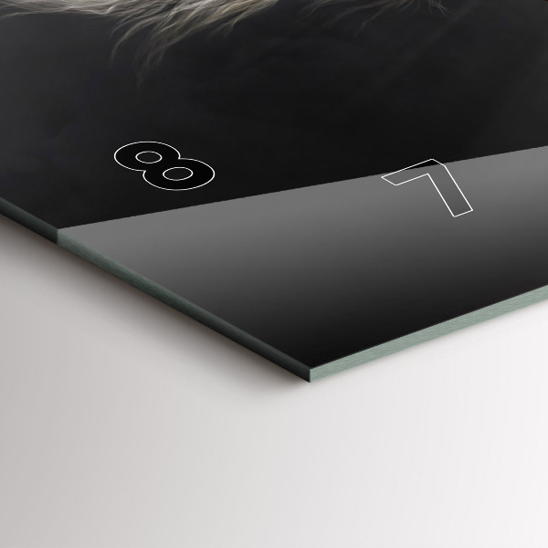 Horizontal wall clock Galloping horse