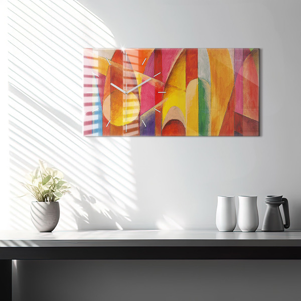 Horizontal wall clock Art Decoration Abstraction