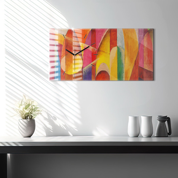 Horizontal wall clock Art Decoration Abstraction