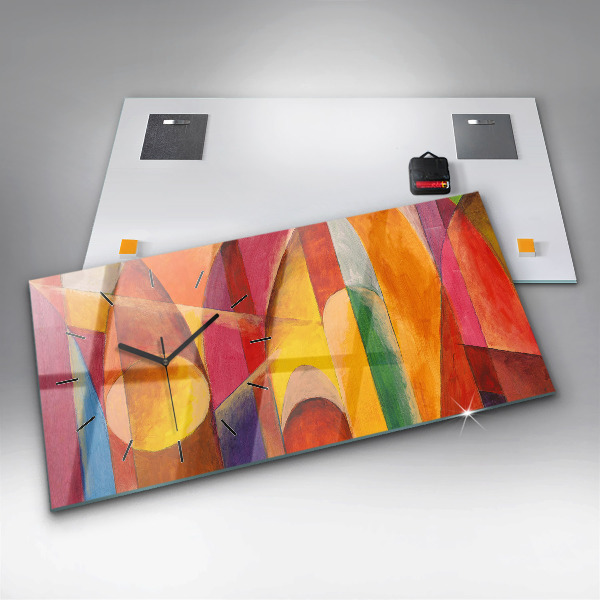 Horizontal wall clock Art Decoration Abstraction