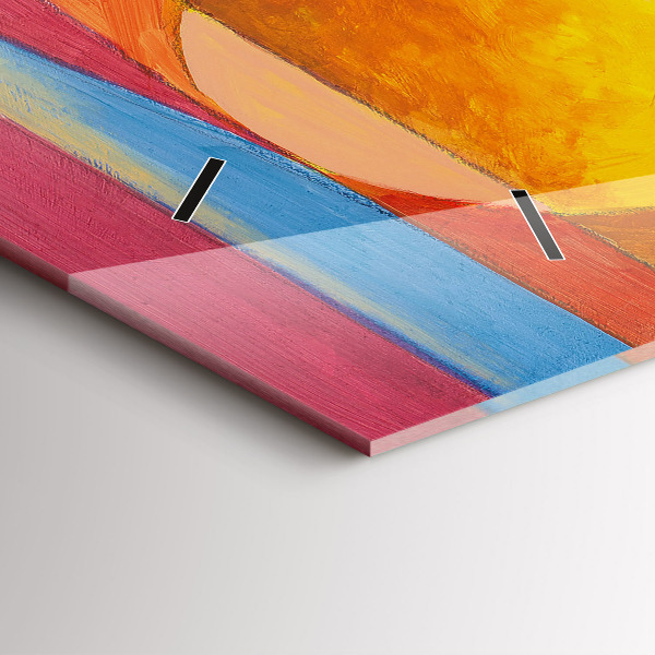 Horizontal wall clock Art Decoration Abstraction