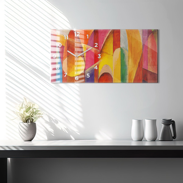 Horizontal wall clock Art Decoration Abstraction