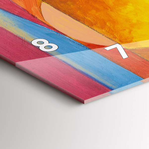 Horizontal wall clock Art Decoration Abstraction