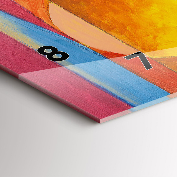 Horizontal wall clock Art Decoration Abstraction