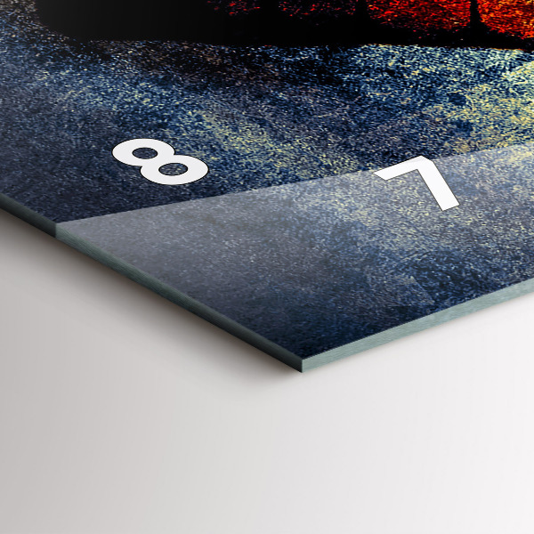 Horizontal wall clock Butterfly vintage style