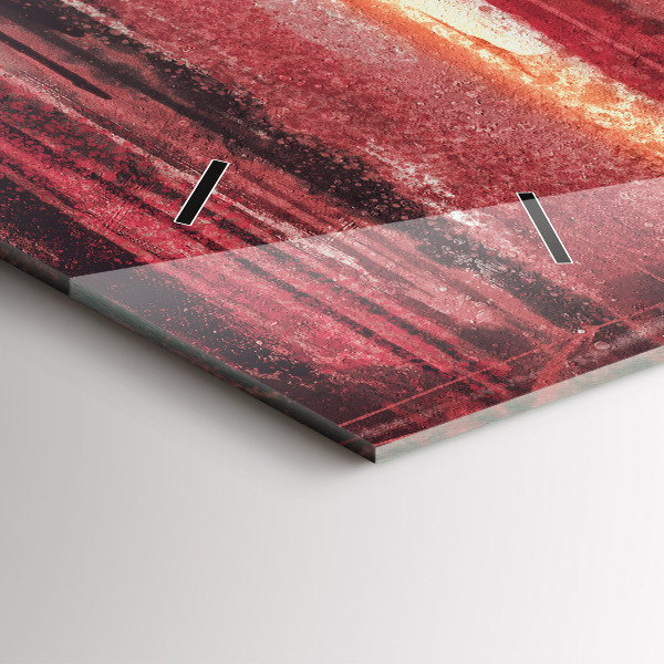 Horizontal wall clock Young couple in love