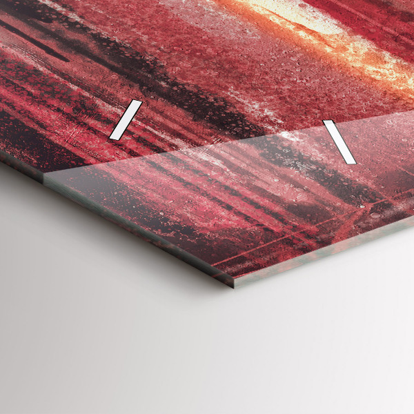 Horizontal wall clock Young couple in love