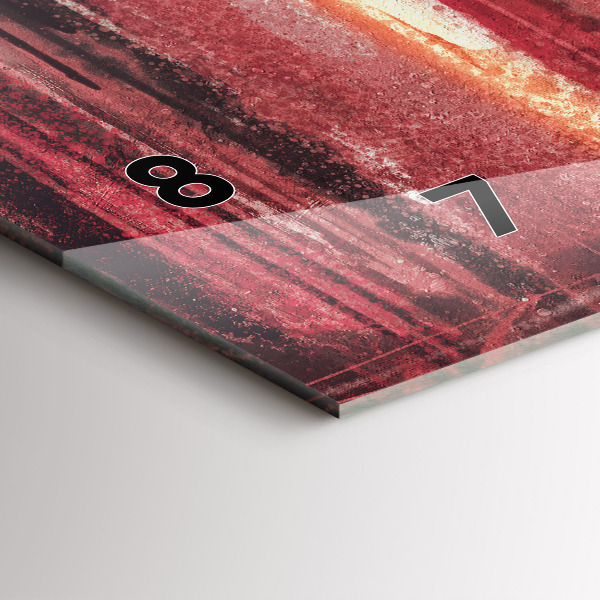 Horizontal wall clock Young couple in love