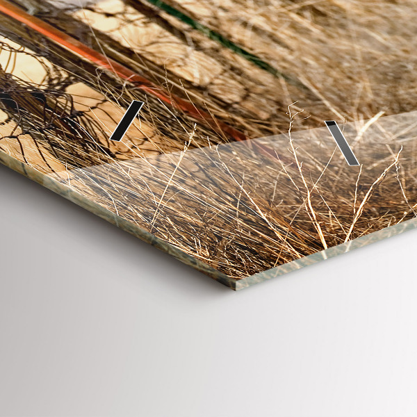 Horizontal wall clock Old cars