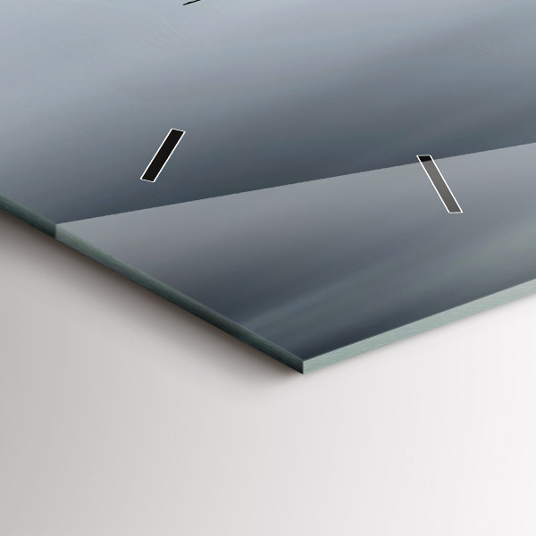 Horizontal wall clock Military aircraft in flight