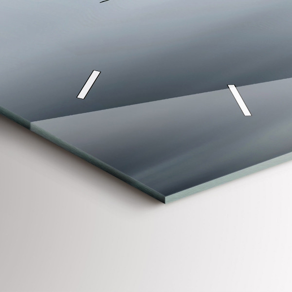 Horizontal wall clock Military aircraft in flight