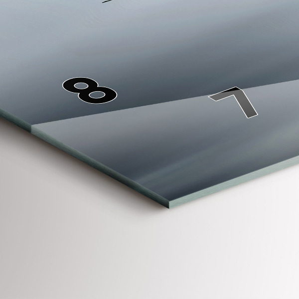 Horizontal wall clock Military aircraft in flight