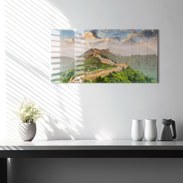 Horizontal wall clock The Great Wall of China