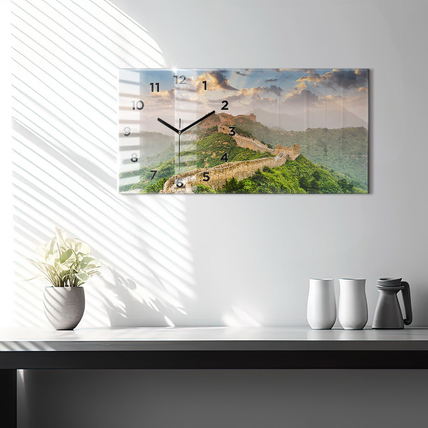 Horizontal wall clock The Great Wall of China