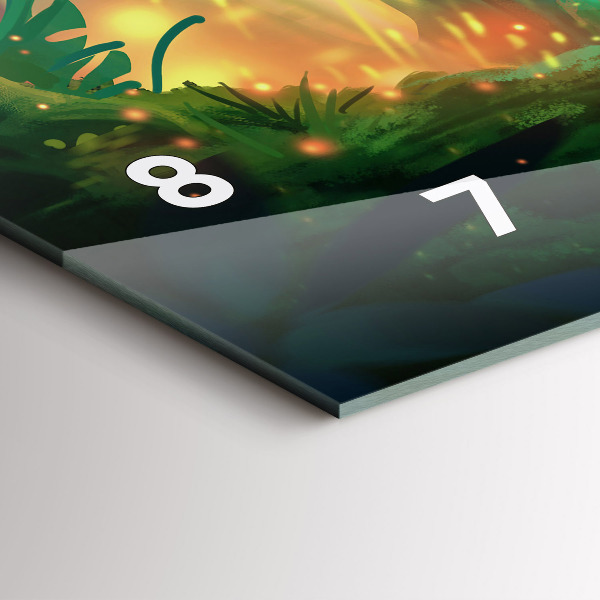 Horizontal wall clock Children in a fairytale forest