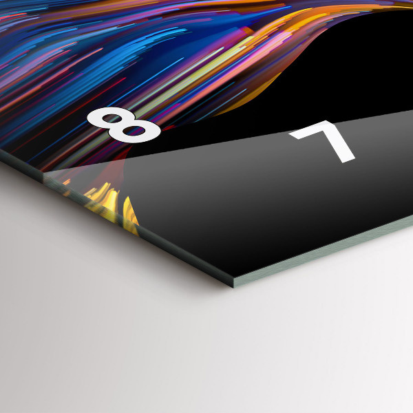 Horizontal wall clock Emotional art