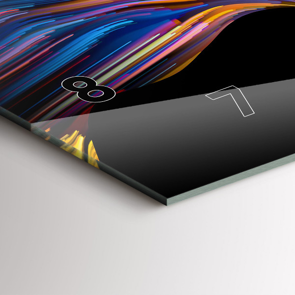 Horizontal wall clock Emotional art