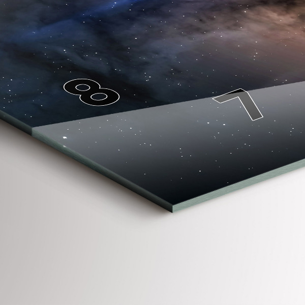 Horizontal wall clock Astronaut in space