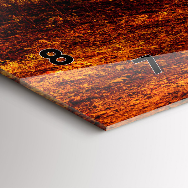 Horizontal wall clock Forest landscape in the sun