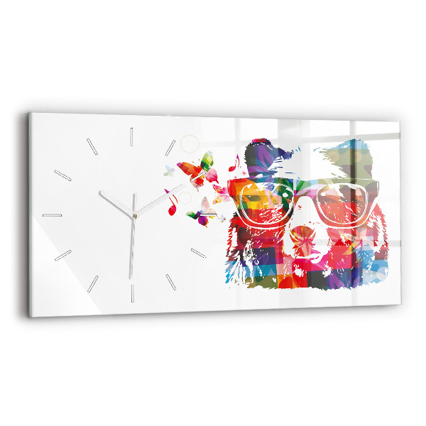 Horizontal wall clock Bear Head
