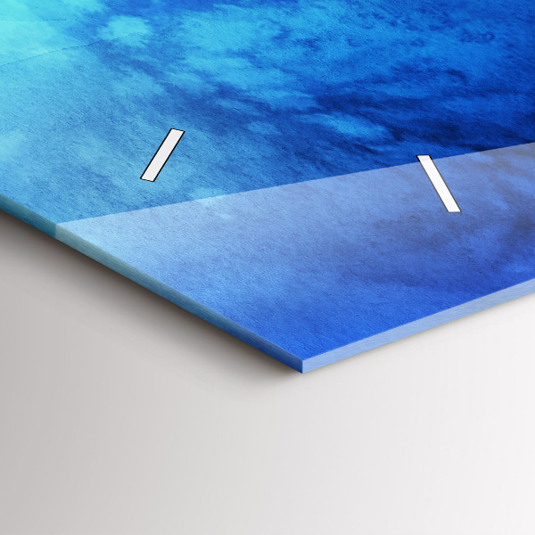 Horizontal wall clock Colored Spots