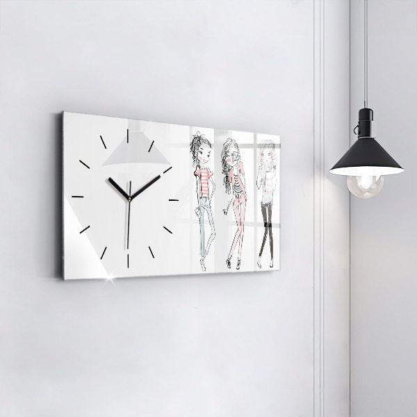 Horizontal wall clock Women's Fashion