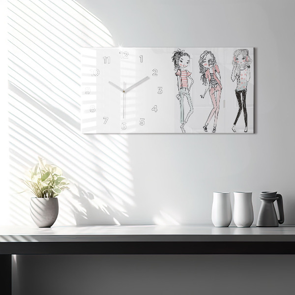 Horizontal wall clock Women's Fashion