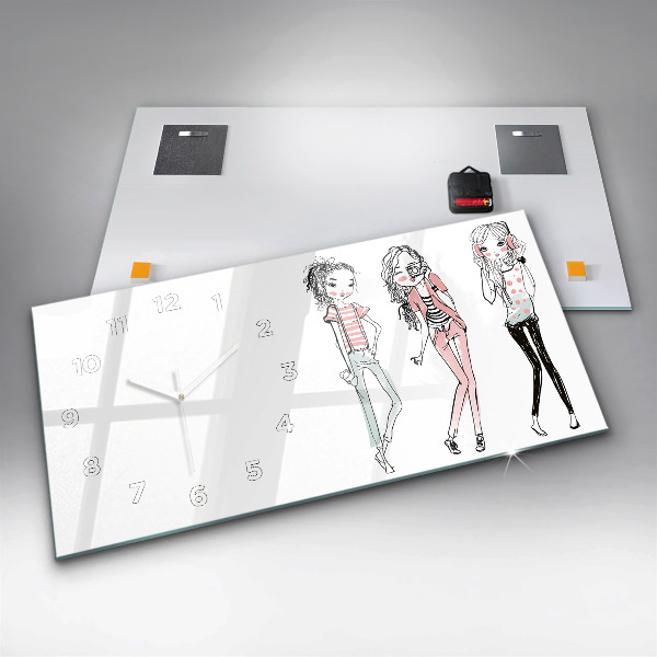 Horizontal wall clock Women's Fashion