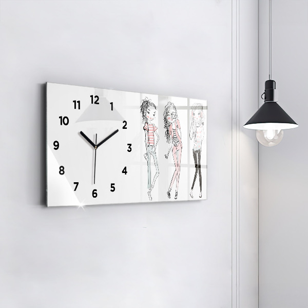 Horizontal wall clock Women's Fashion
