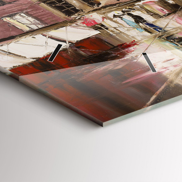 Horizontal wall clock City of Paris