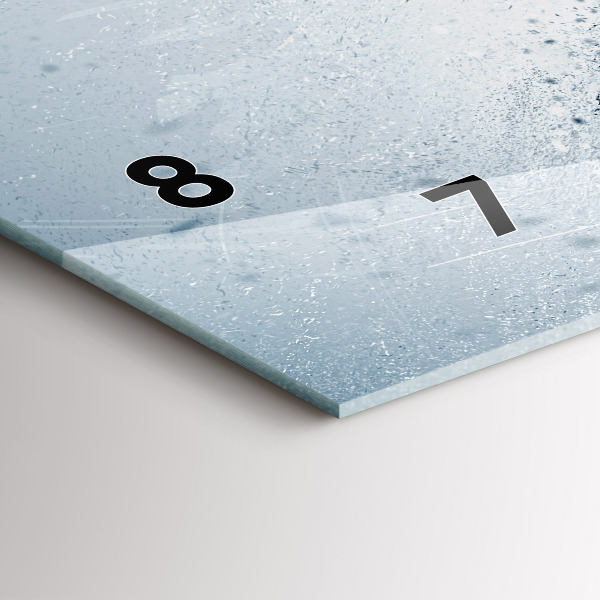 Horizontal wall clock Running man