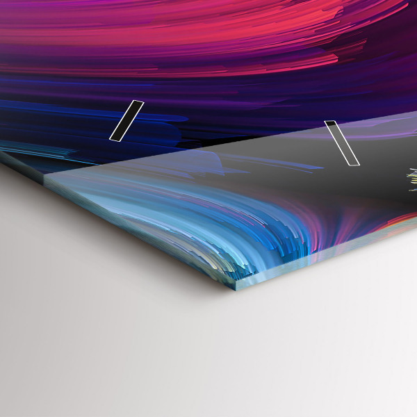 Horizontal wall clock Abstraction hall