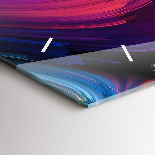 Horizontal wall clock Abstraction hall