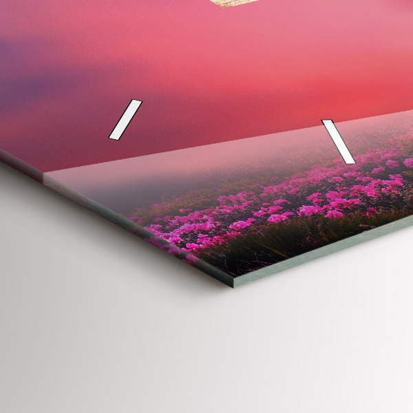 Horizontal wall clock A house for birds