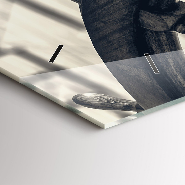 Horizontal wall clock Ancient ship