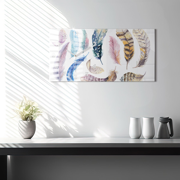 Horizontal wall clock Retro Art Illustration