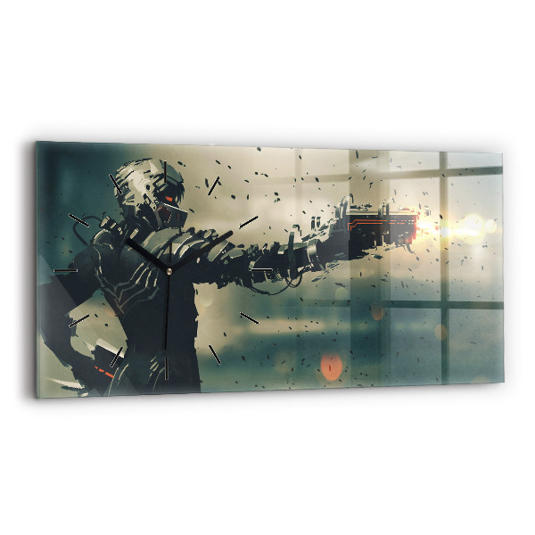 Horizontal wall clock Lethal weapon game