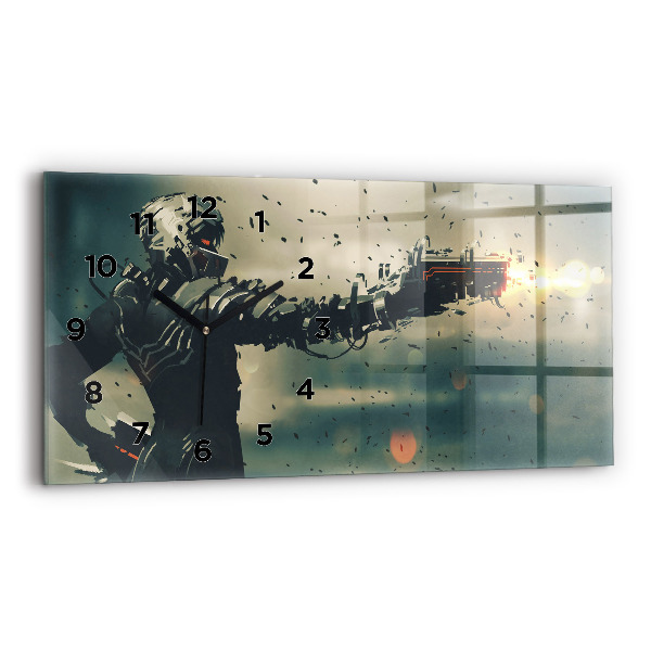 Horizontal wall clock Lethal weapon game