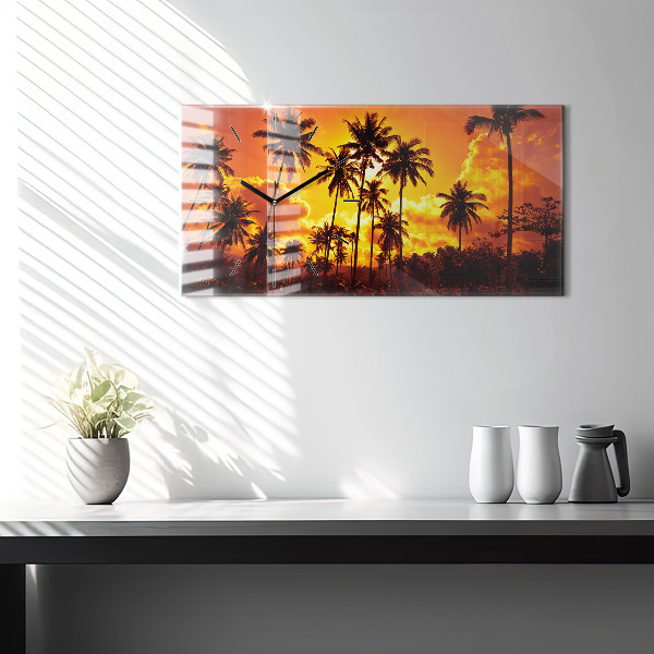 Horizontal wall clock Thailand Klong Prao Beach