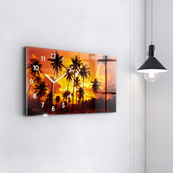 Horizontal wall clock Thailand Klong Prao Beach