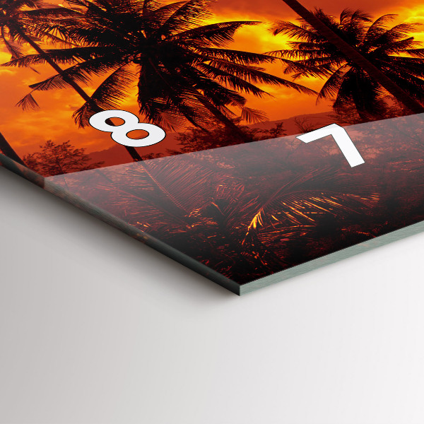 Horizontal wall clock Thailand Klong Prao Beach